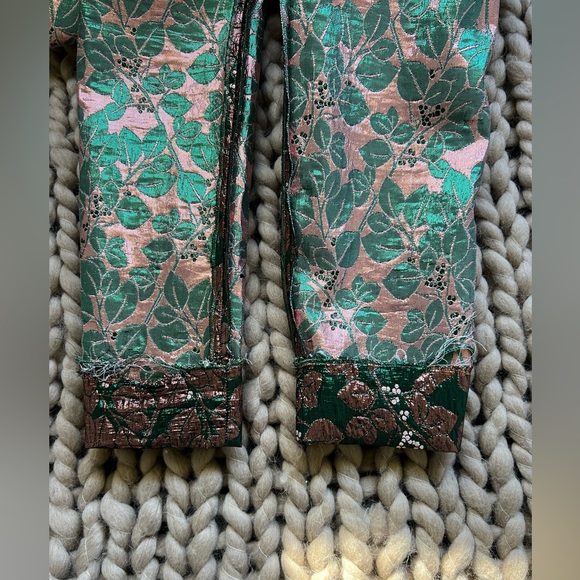 Dolce & Gabbana Multicolor Iridescent Brocade Jacquard Trousers Crop - Picture 8 of 9